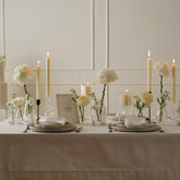 Small Clear Glass Dinner Candle Holder